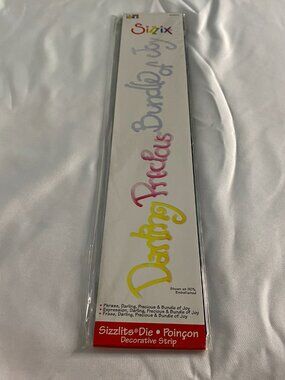 Sizzix Sizzlits Darling Precious Bundle of Joy Decorative Strip Die